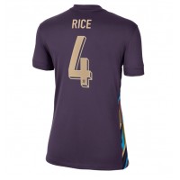 Camiseta Inglaterra Declan Rice #4 Segunda Equipación Replica Eurocopa 2024 para mujer mangas cortas